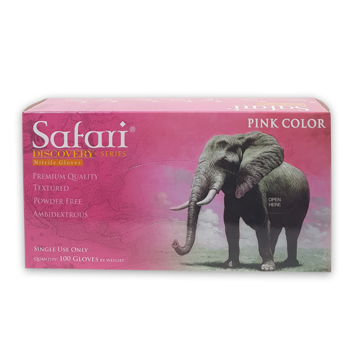כפפות ניטריל Safari Pink
